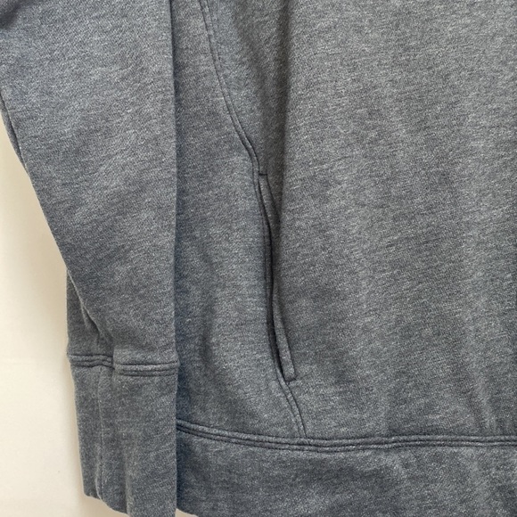 Under Armour Cowl Funnel Neck Grey Front Pocket Fleece Sweater Size Small - Picture 4 of 12